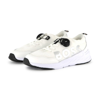 BOSS Zapatillas en malla blanco