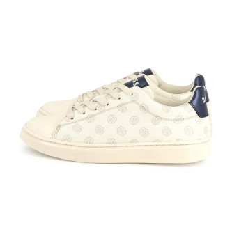 BOSS Beige sportschoenen met monogram