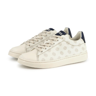 BOSS Beige Turnschuhe mit Monogramm