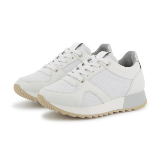 BOSS White logo trainers