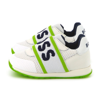 BOSS Sneakers in pelle bianca