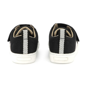 BOSS Baskets en cuir noir