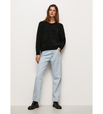 Pepe Jeans Betania black chenille sweater