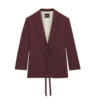 BOSS Braune Jalara-Jacke, dunkel