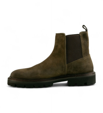 BOSS Chelsea leather ankle boots Julyo green