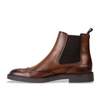 BOSS Botines de Piel Calev marrn