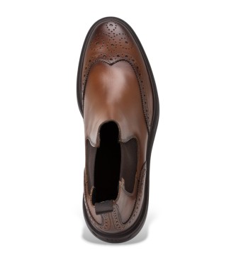 BOSS Botines de Piel Calev marrn