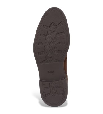 BOSS Botines de Piel Calev marrn