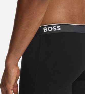 BOSS Conjunto de 3 Cuecas Power preto