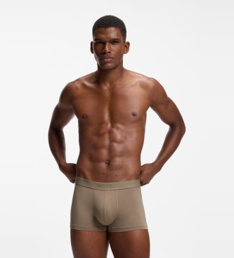 BOSS Set de 3 calzoncillos de tejido elástico beige, marino, negro