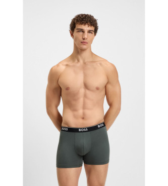 BOSS Set om 3 boxershorts Power 969 svart, grn, gr