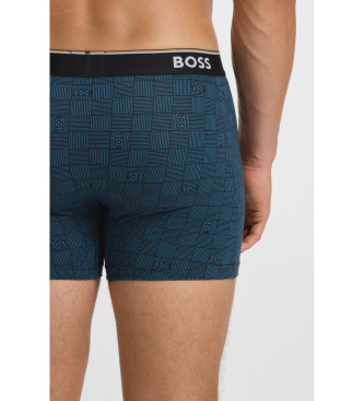 BOSS Set 3 Bxers Power Des azul