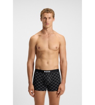 BOSS Set 3 enf�rgade boxershorts svart