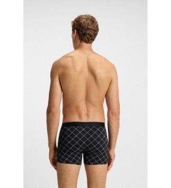BOSS Set 3 enf�rgade boxershorts svart