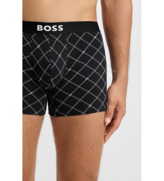 BOSS Set 3 enf�rgade boxershorts svart
