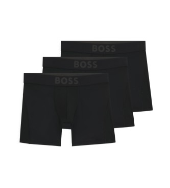 BOSS Set of 3 microfibre boxers black