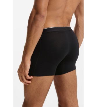 BOSS Set 3 B�xers Lisos negro, verde, gris