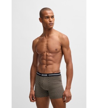 BOSS Lot de 3 boxers multicolores avec logo