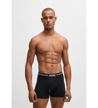 BOSS Lot de 3 boxers multicolores avec logo