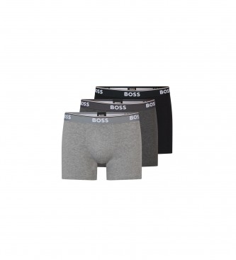 BOSS Pack 3 Boxer shorts 3P Power cinzento, preto - Esdemarca Loja