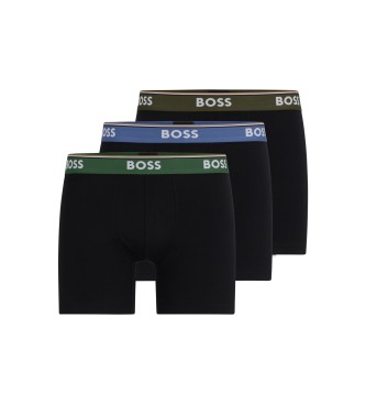 BOSS 3-pack Boxershorts Power svart
