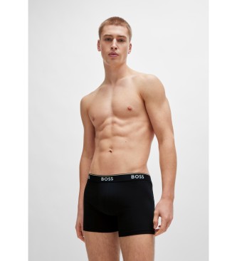 BOSS Pakke med 3 boxershorts Power brown, navy, black