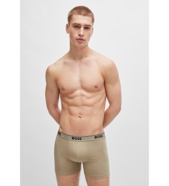 BOSS Pakke med 3 boxershorts Power brown, navy, black