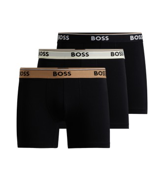BOSS Conjunto de 3 boxers pretos