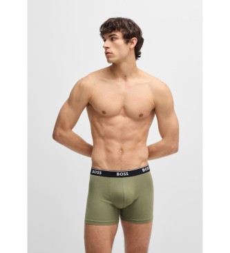 BOSS Set 3P Boxershorts Power grn, schwarz