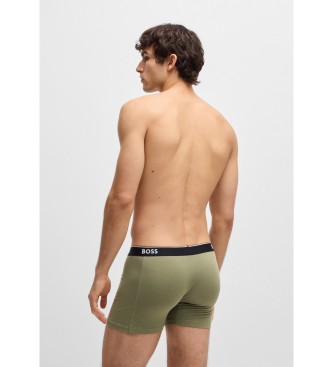 BOSS Set 3P Boxershorts Power grn, schwarz
