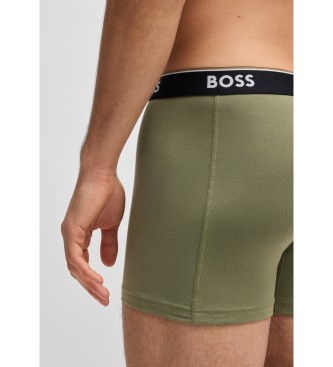 BOSS Set 3P Boxershorts Power grn, schwarz
