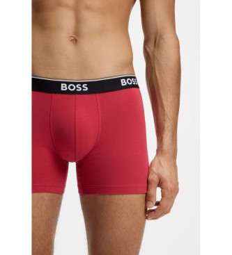 BOSS Set 3 Boxers Comfort marinbl�, r�d, svart