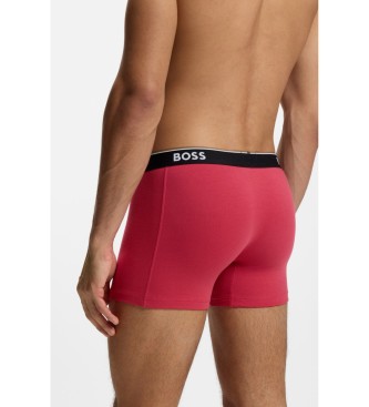 BOSS Set 3 Boxers Comfort marinbl�, r�d, svart