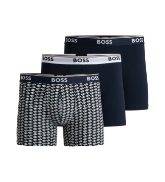 BOSS 3er Set Boxershorts Power Des mehrfarbig