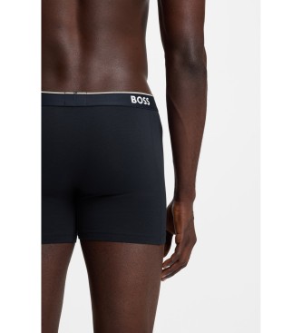 BOSS Set 3 boxers Diary bleus