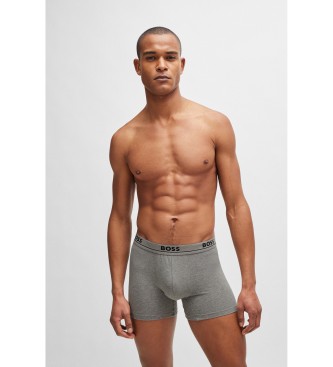 BOSS Set of 3 boxer shorts Spirit white, black, grey