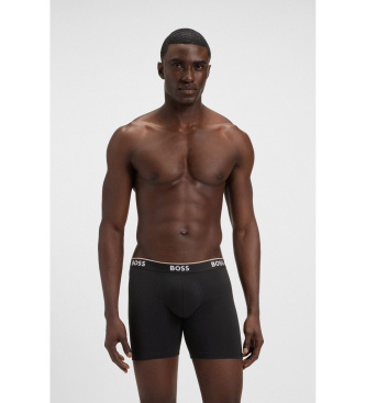 BOSS Set 3 Boxershorts Power svart