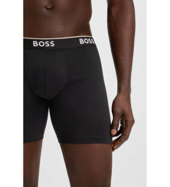 BOSS Set 3 Boxershorts Power svart