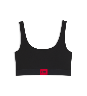 HUGO Bralette Bra with Logo black