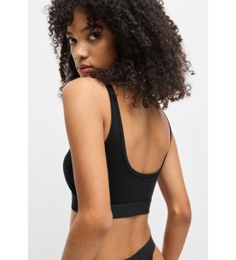 HUGO Bralette Bra with Logo black