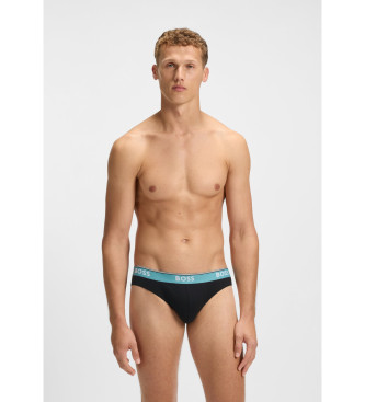 BOSS Confezione da 3 slip neri Power