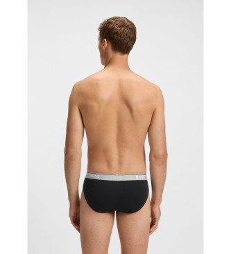 BOSS Confezione da 3 slip neri Power