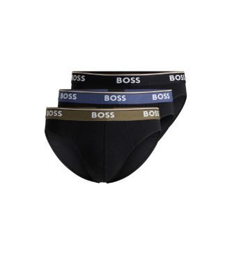 BOSS Set 3 kratke hlače Power črne