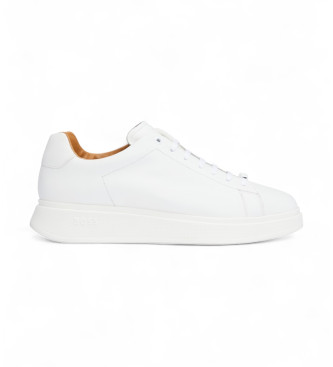 BOSS Bulton leren schoenen wit
