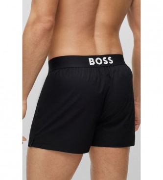 BOSS Bio-Baumwolle Boxer Short Logo-Bund schwarz