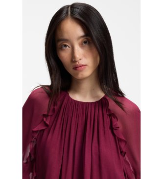 BOSS Blouse Bradia granaatrood