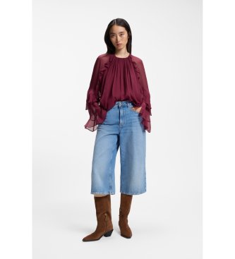 BOSS Blouse Bradia granaatrood