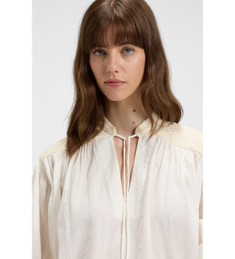 BOSS Brodes beige blouse
