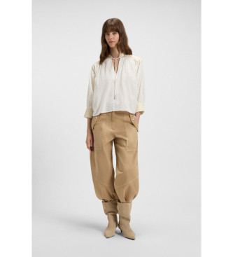 BOSS Brodes beige blouse