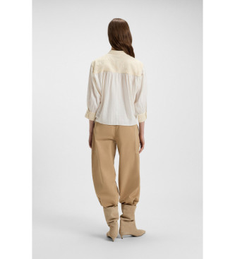 BOSS Brodes beige blouse